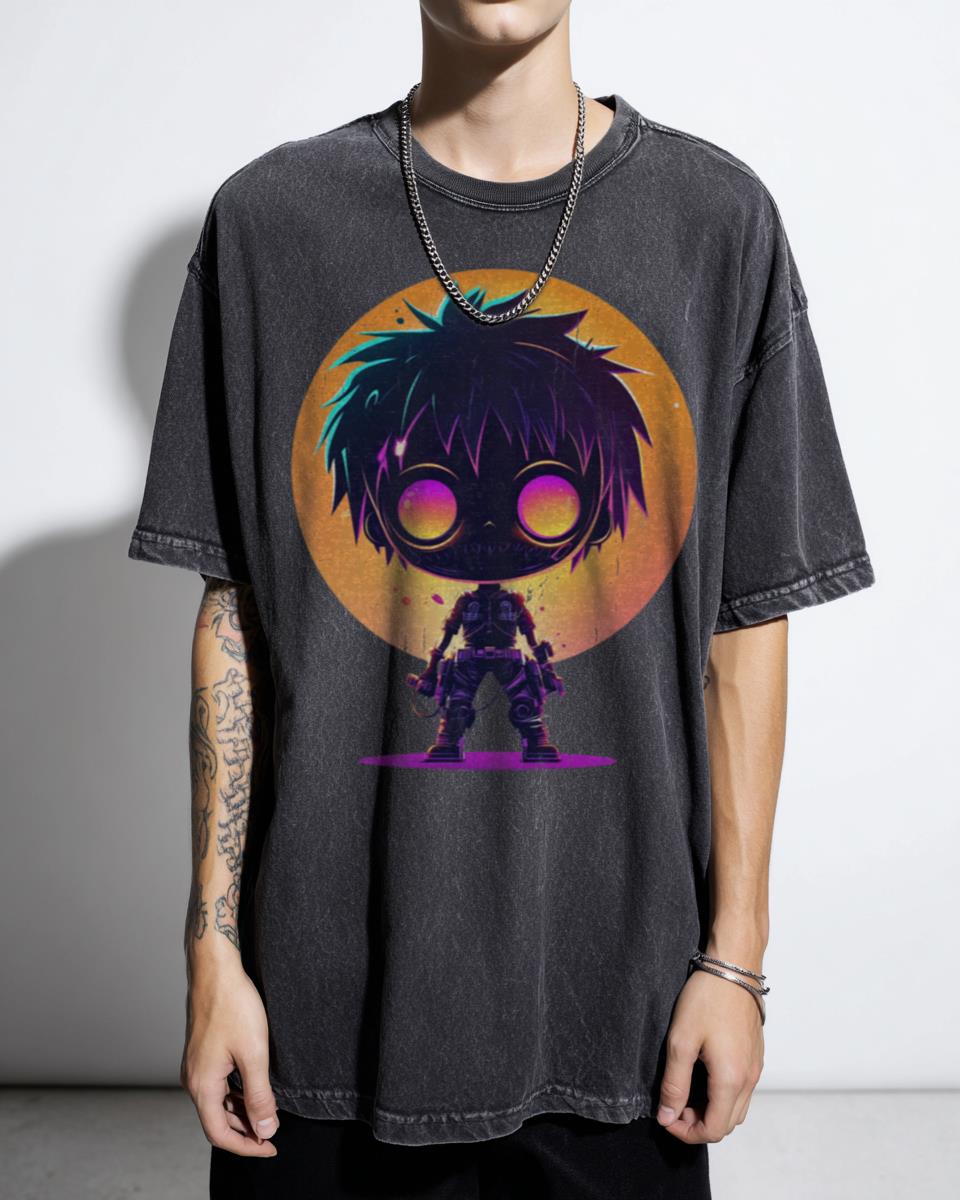 Chibi Eren Jaeger Halloween Pumpkin T-Shirt - Attack on Titan Anime Fan Unisex