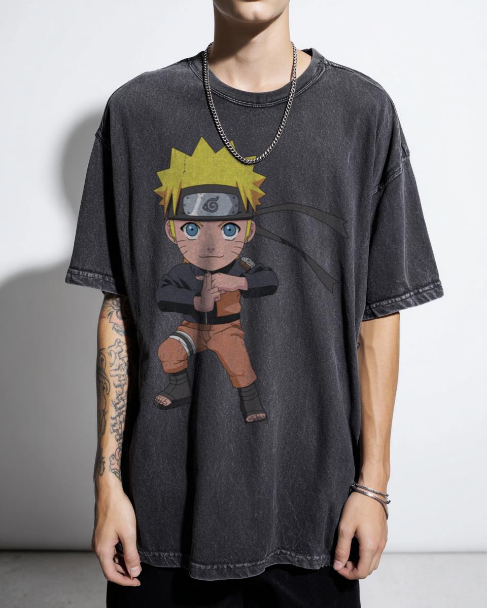 Chibi Naruto Broken Hero Anime T-Shirt - Kakashi Itachi Sasuke Shippuden Unisex