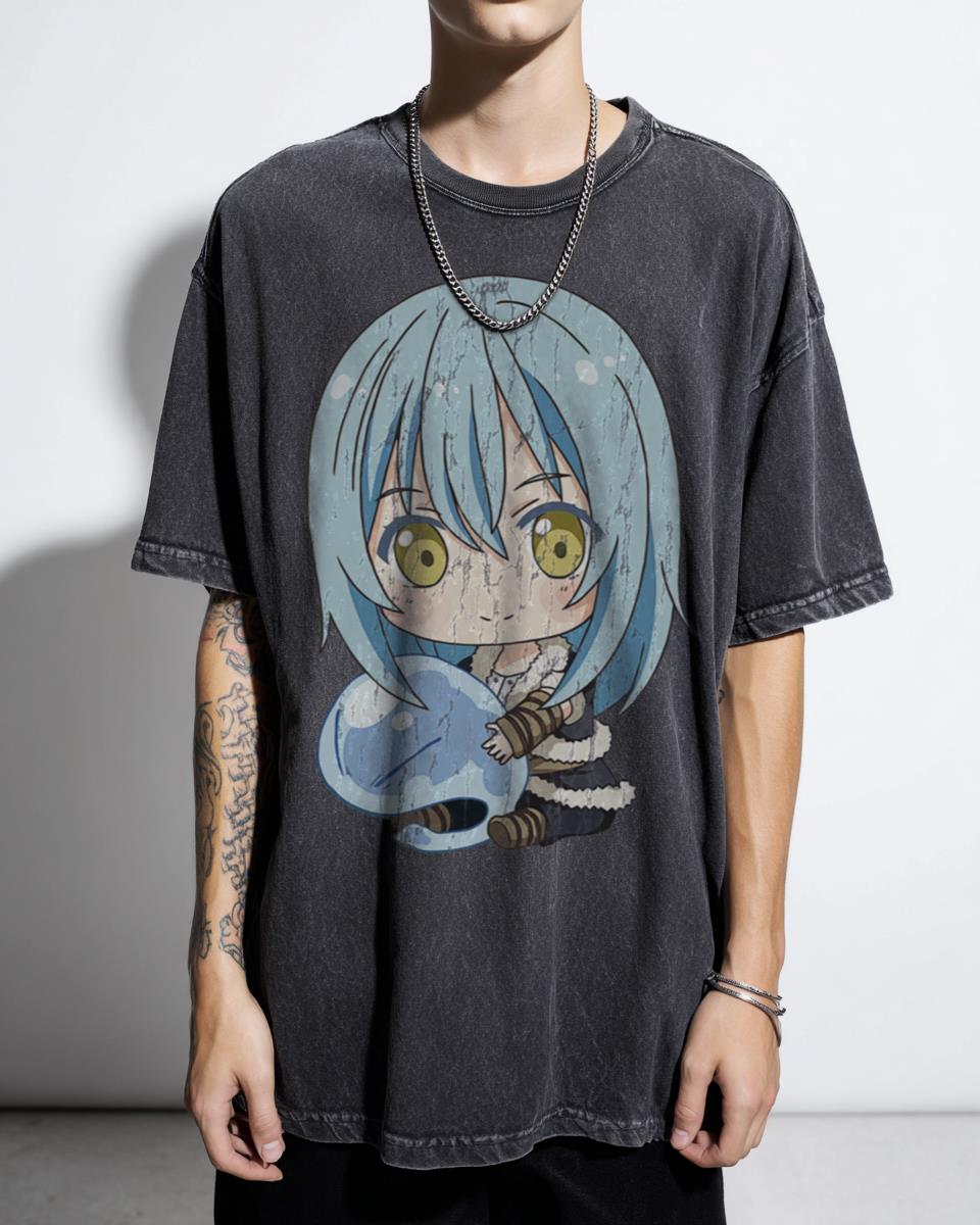 Chibi Rimuru Slime Anime Sticker Art T-Shirt - That Time I Got Reincarnated As A Slime Fan