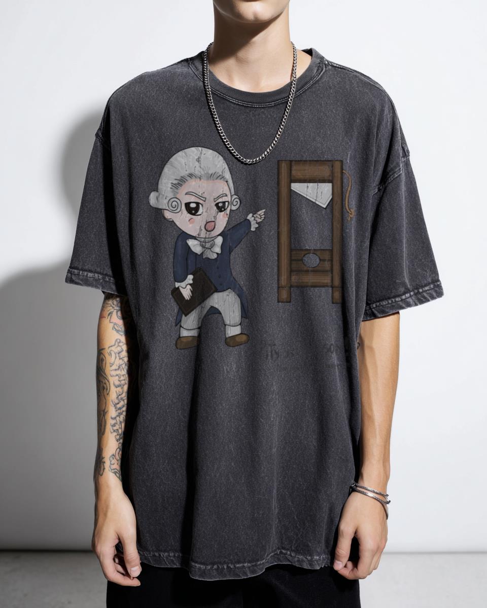 Chibi Robespierre Anime Tee | French Revolution History Shirt