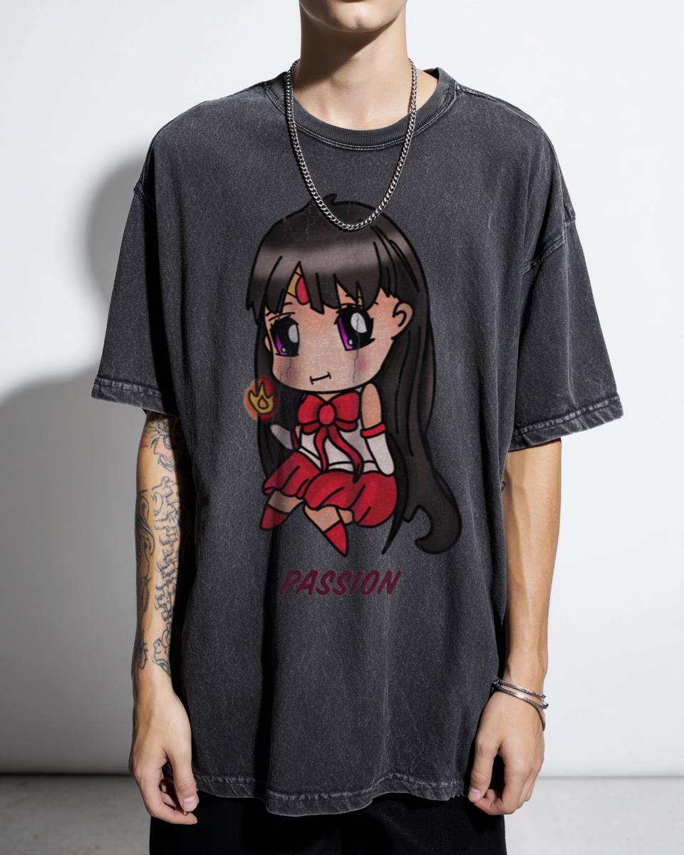 Chibi Sailor Mars Planet of War Anime T-Shirt - Kawaii Sailor Moon Fan Unisex