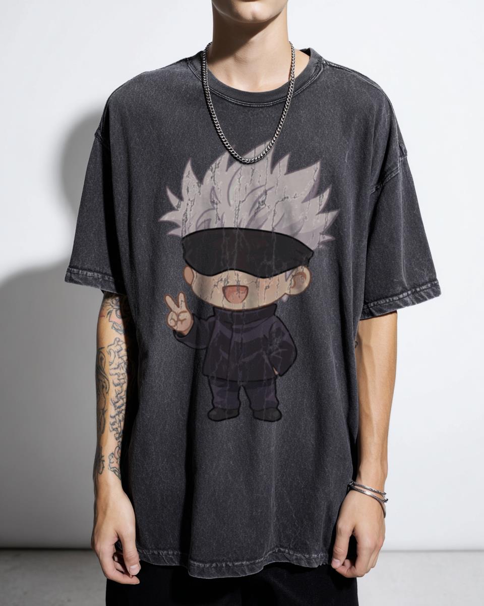 Chibi Satoru Gojo Jujutsu Kaisen T-Shirt - Kawaii JJK Anime Fan Unisex