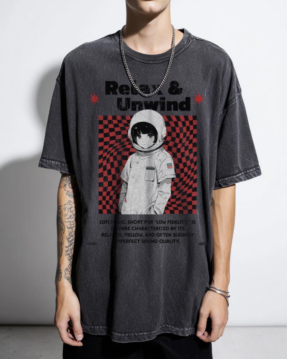 Chill Lofi Hip Hop Music Relax & Unwind T-Shirt - Meditation Stressless Vibes Apparel