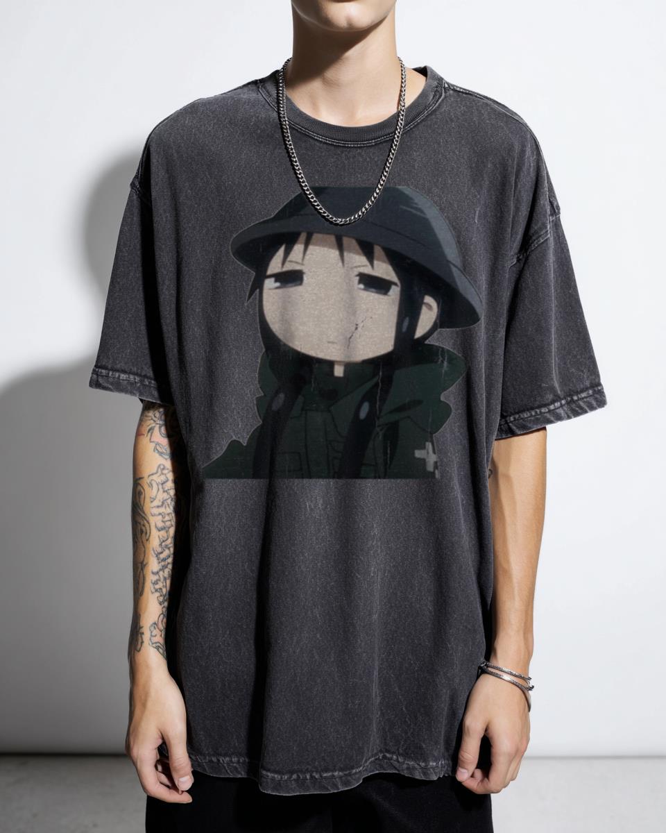 Chito Grump Design T-Shirt - Girls' Last Tour Kawaii Anime Manga