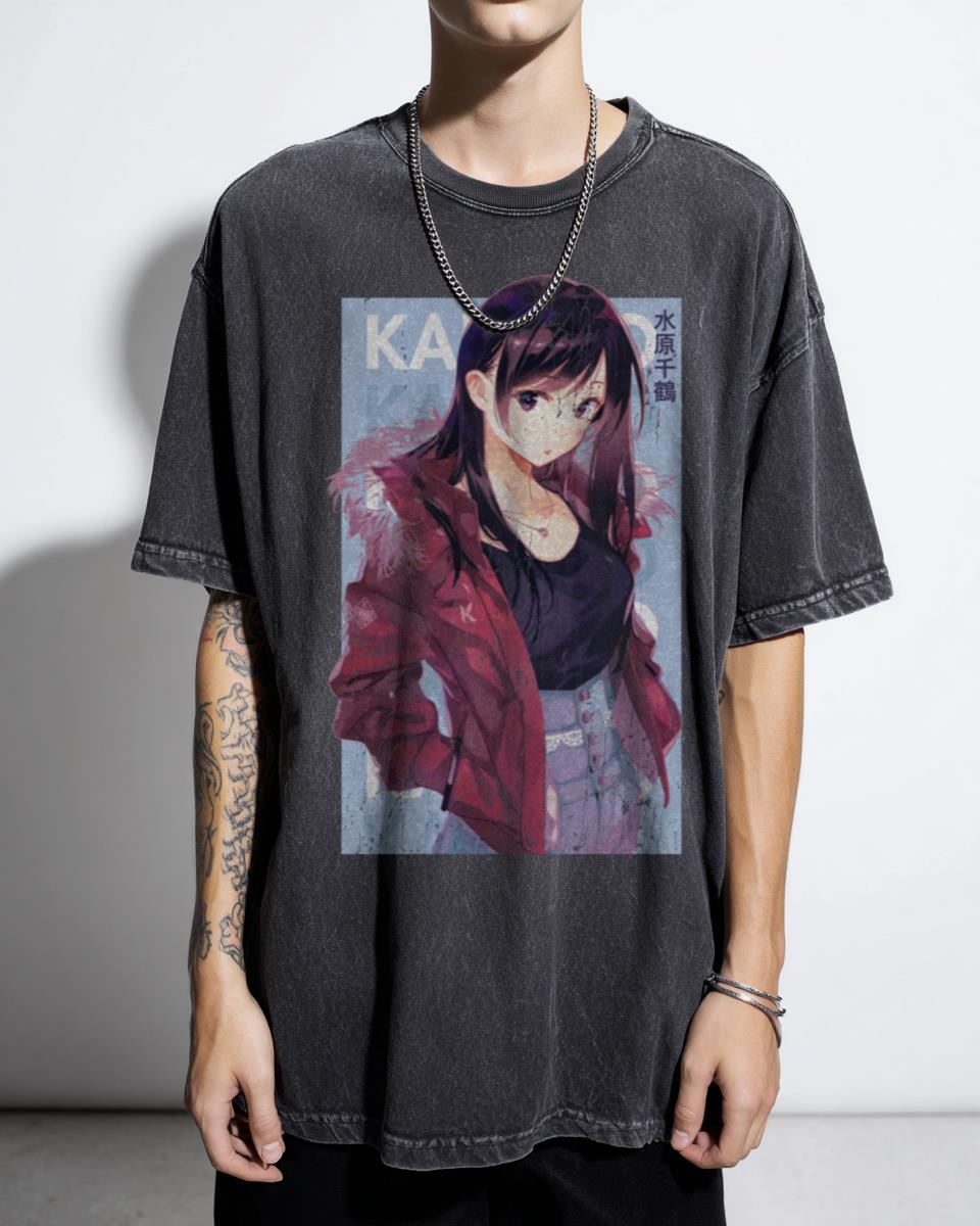 Chizuru Ichinose Mizuhara Anime Character T-Shirt - Rent A Girlfriend Waifu Unisex
