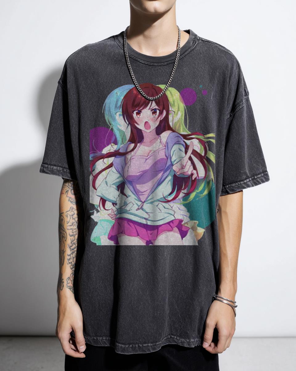 Chizuru Mizuhara Anime Girl T-Shirt - Rent A Girlfriend Waifu Fan Unisex
