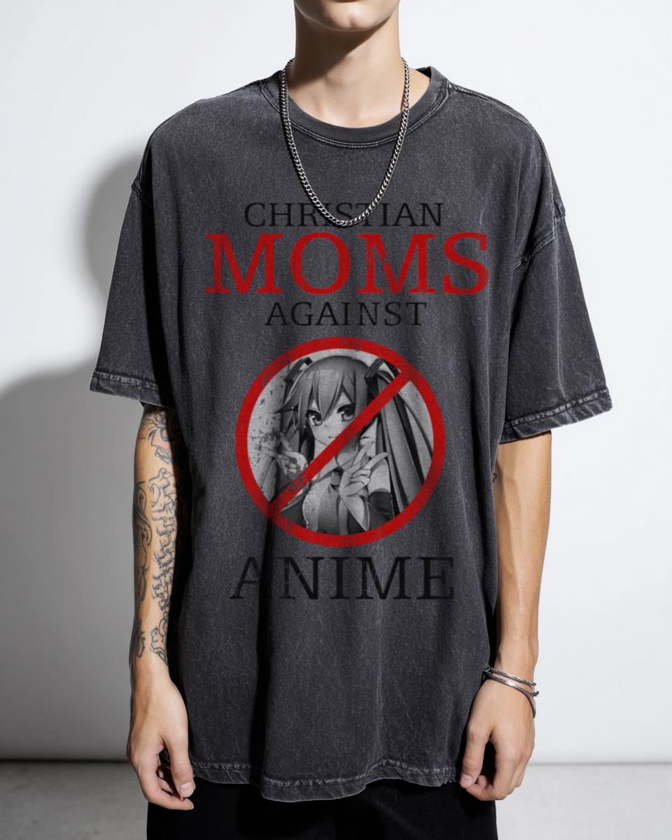 Christian Moms Against Anime T-Shirt | Internet Humor Meme Tee