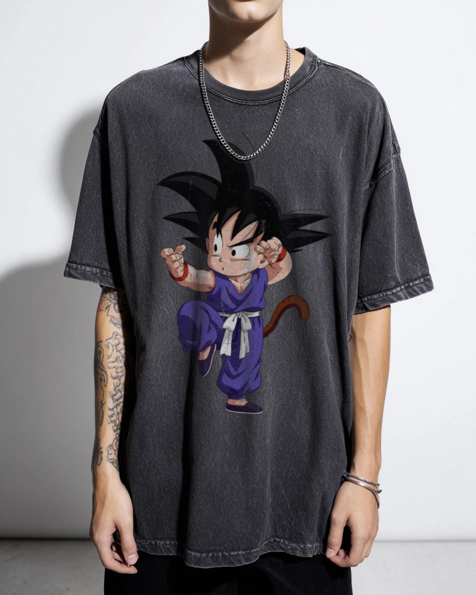 Classic Kid Goku Dragon Ball Anime T-Shirt - Retro DBZ Fan Merch