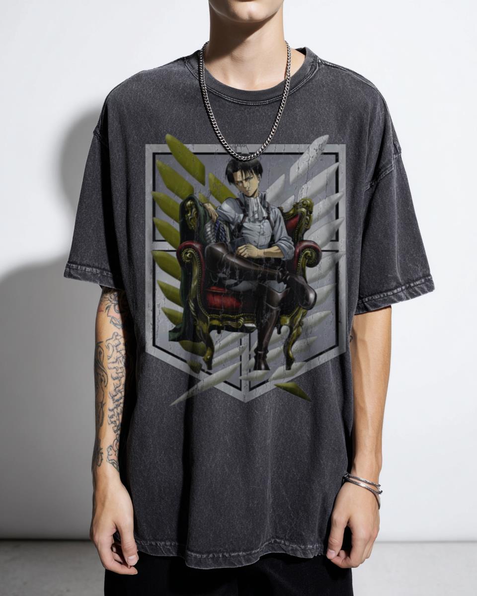 Classic Levi Ackerman Attack on Titan T-Shirt - Anime Manga Fan Merch