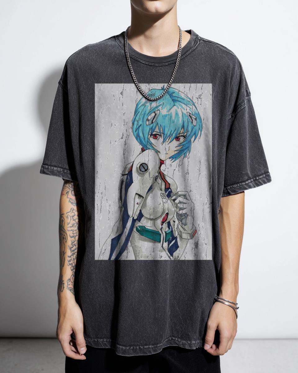 Classic Rei Ayanami Evangelion Anime Girl T-Shirt - Funny Quote Fan Gift