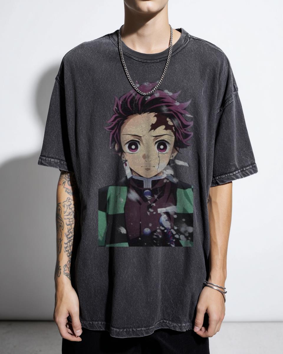 Classic Tanjiro Kamado Demon Slayer Anime T-Shirt - Shonen Manga Fan Apparel