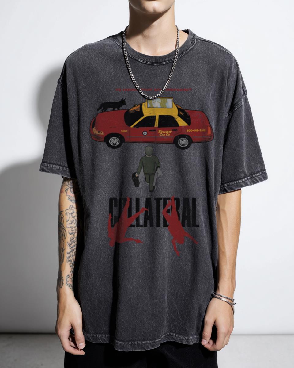 Collateral Akira Style T-Shirt | Michael Mann Neo-Noir Anime Mashup