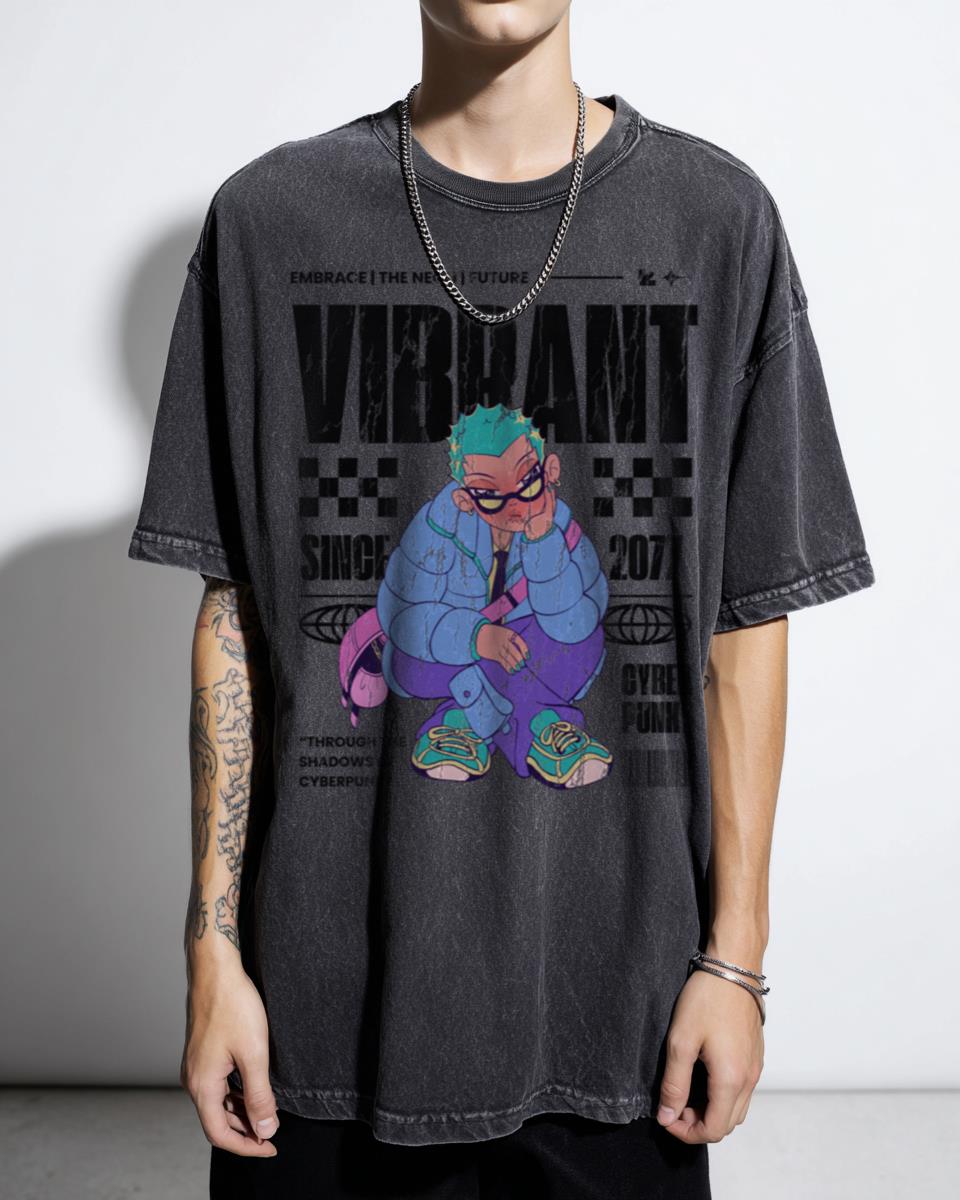 Cool Anime Streetwear Character T-Shirt - Edgy Urban Fashion Unisex