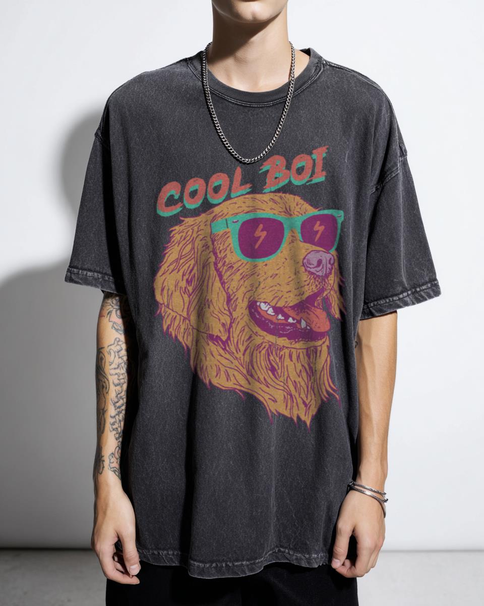 Cool Golden Retriever 80s Vintage Dog T-Shirt | Rad Shades
