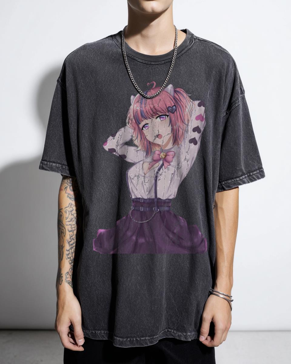 Cool VTuber Streamer Fan Art T-Shirt - Anime Girl Inspired Graphic