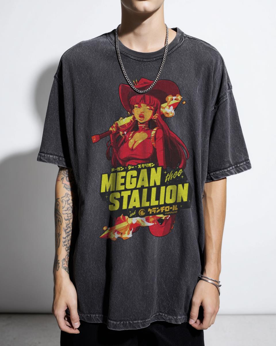CR Loves Megan Thee Stallion Anime Fan Art T-Shirt - Crunchyroll Hot Girl Coach Manga Style