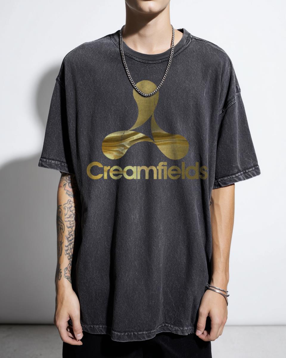 Creamfields Festival Oro Edition Graphic T-Shirt - Electronic Music Rave Culture Unisex