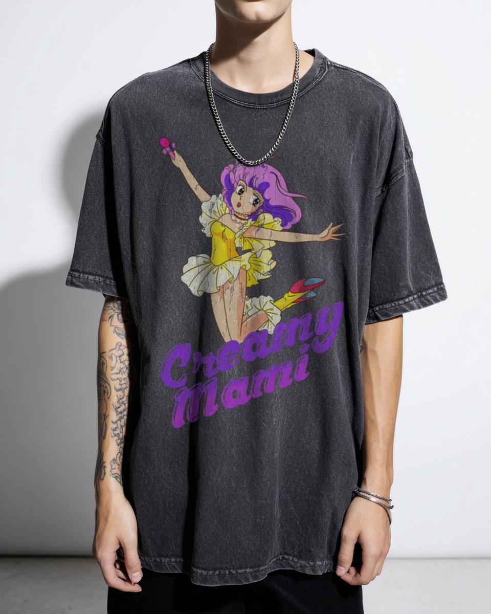 Creamy Mami Cosmos 80s Anime T-Shirt - Retro Magical Girl Aesthetic Women's