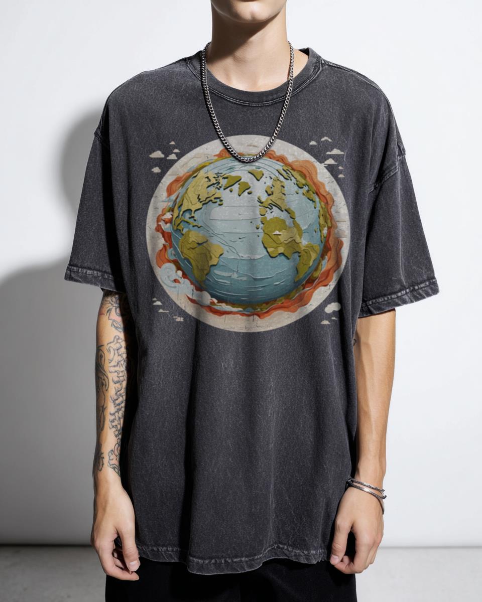 Creative Reimagined Planet Earth #1 Space Exploration T-Shirt - Unique Art Unisex Tee