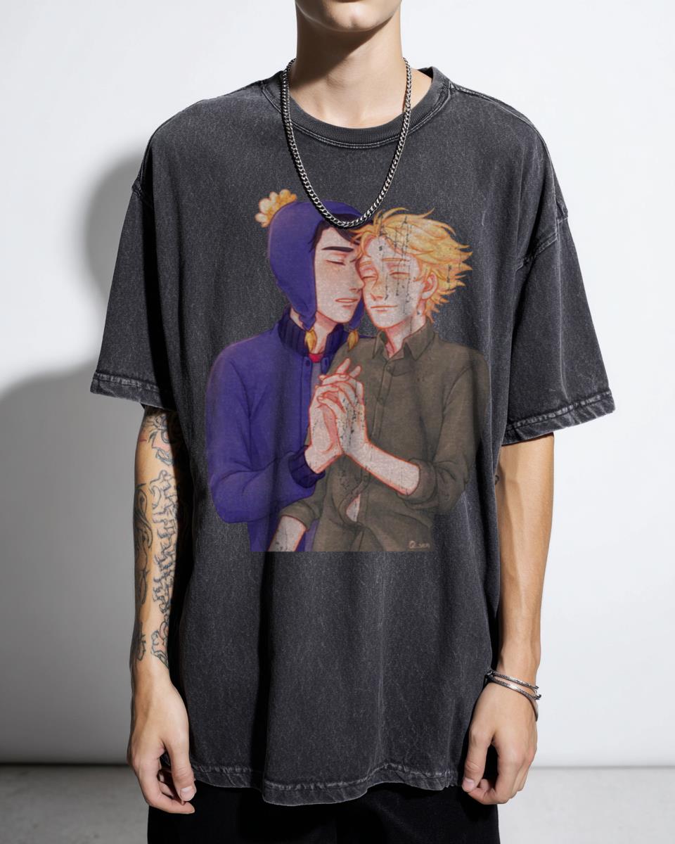 Creek Anime Style Craig X Tweek T-Shirt - South Park Yaoi Fan Art