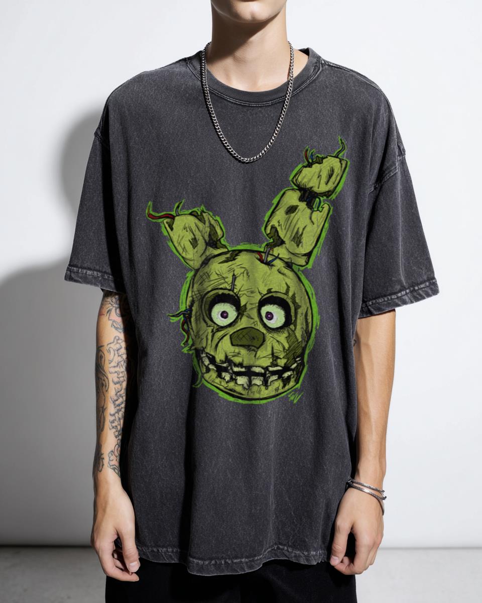 Creepy Springtrap Anime T-Shirt - Five Nights at Freddy's Gaming Tee