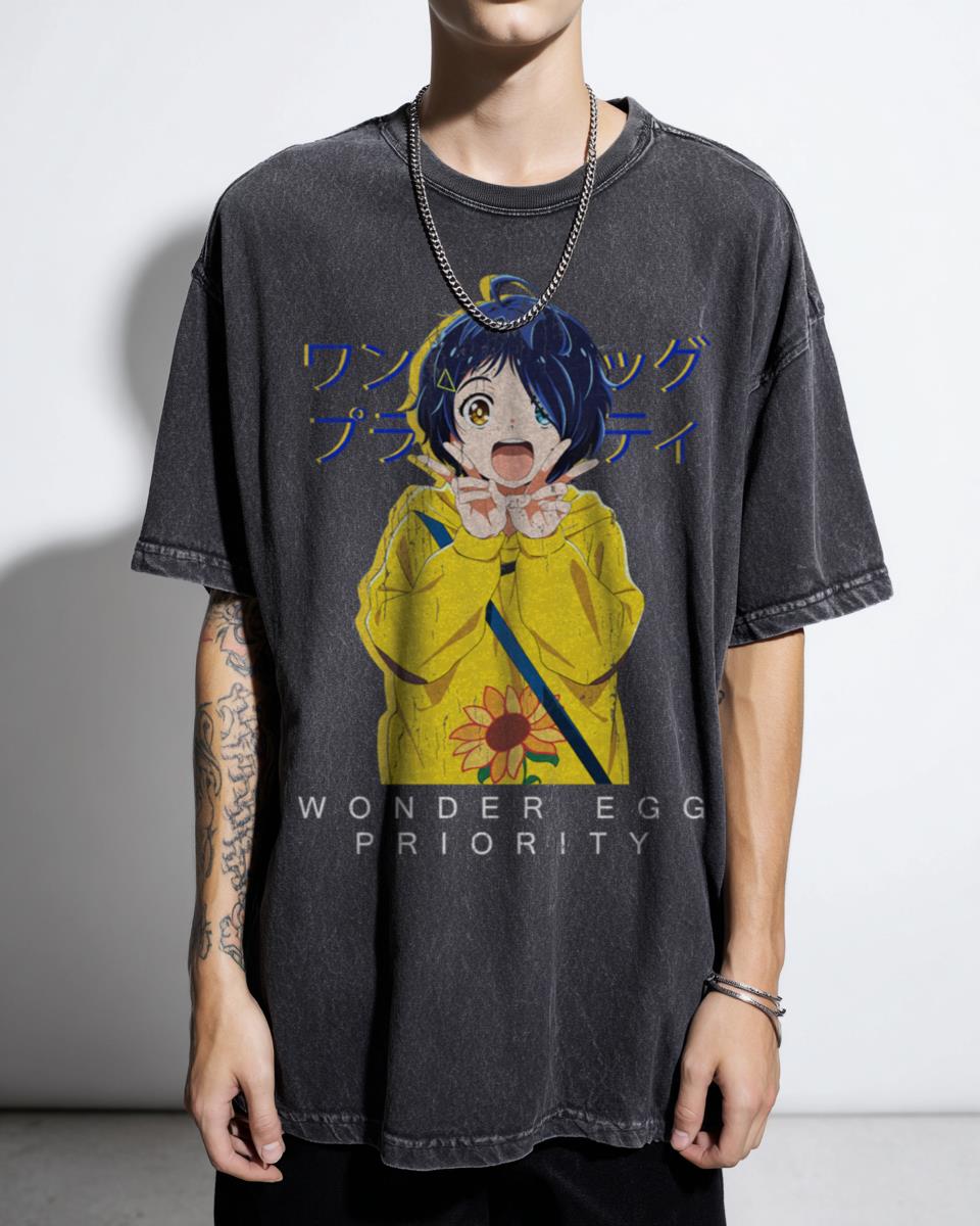 Cute Ai Ohto Wonder Egg Priority Anime T-Shirt - Aesthetic Manga Fan Gift