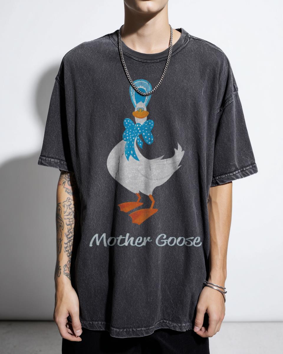 Cute Cartoon Mother Goose Bird T-Shirt - Farm Animal Wildlife Art