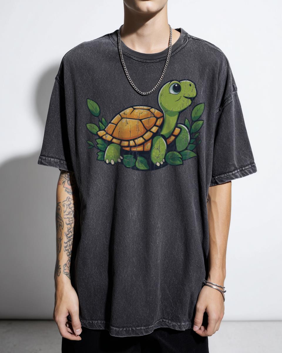 Cute Cartoon Sea Turtle T-Shirt - Adorable Ocean Life Graphic Tee