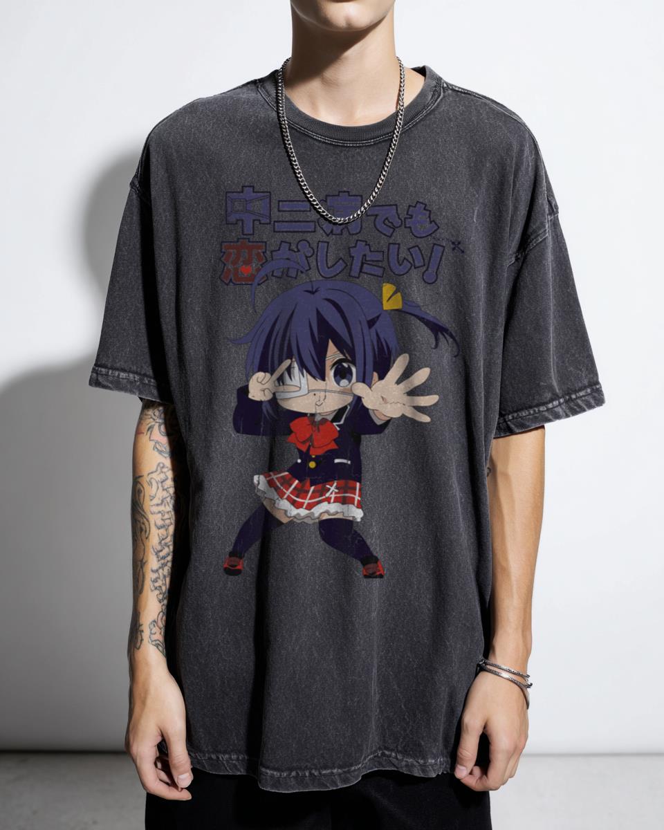 Cute Chibi Rikka Takahashi Anime Character T-Shirt - Kawaii Chuunibyo Fan Girls