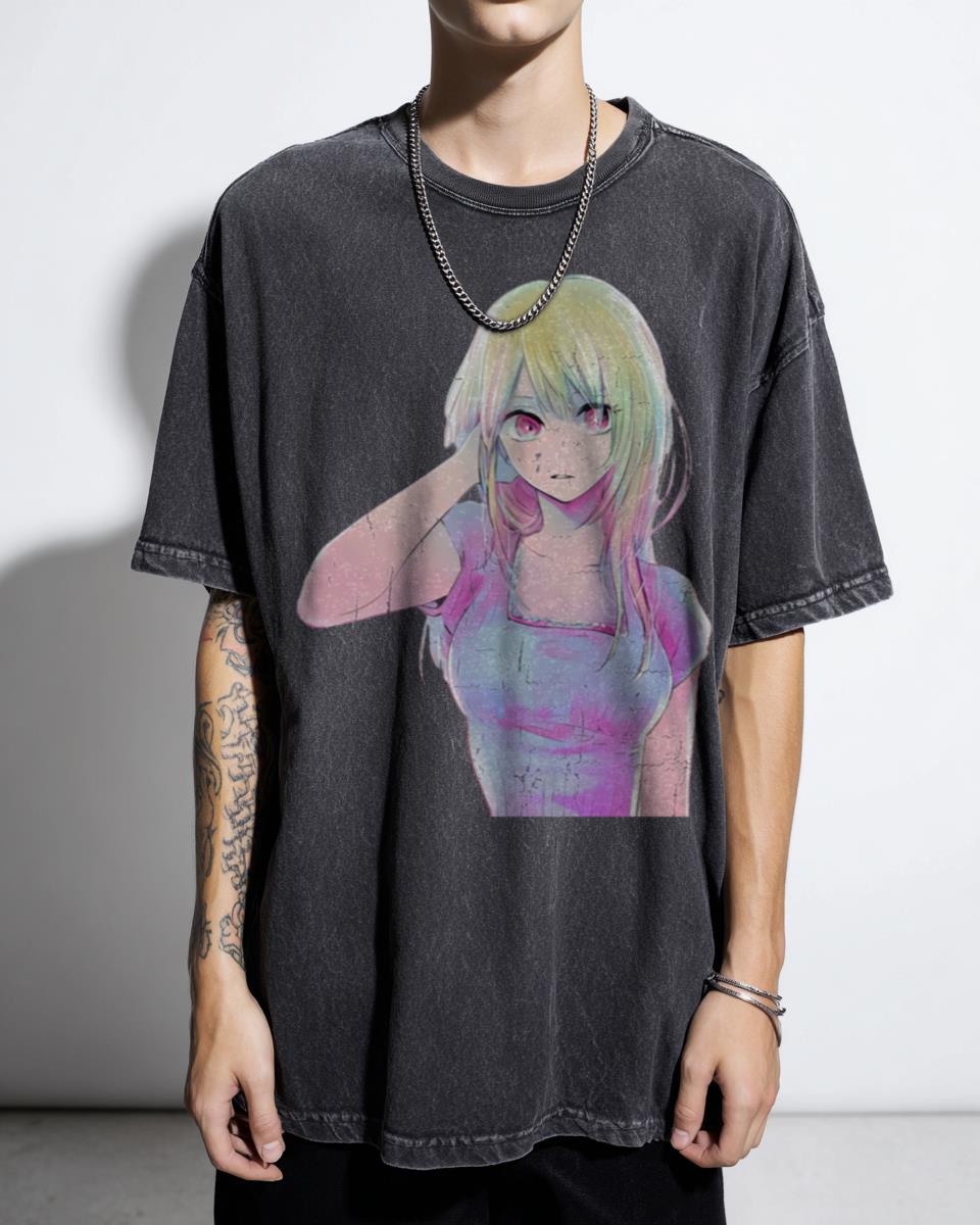 Cute Funny Ai Hoshino Oshi no Ko Anime T-Shirt - Trending Idol Manga Design