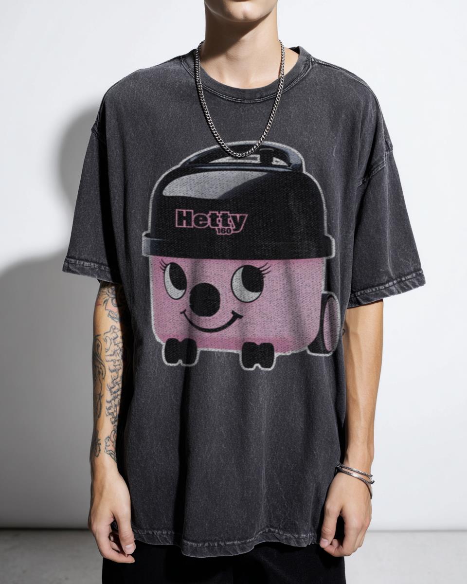 Cute Hetty Hoover Tee | Retro Nostalgia Acidwash Shirt