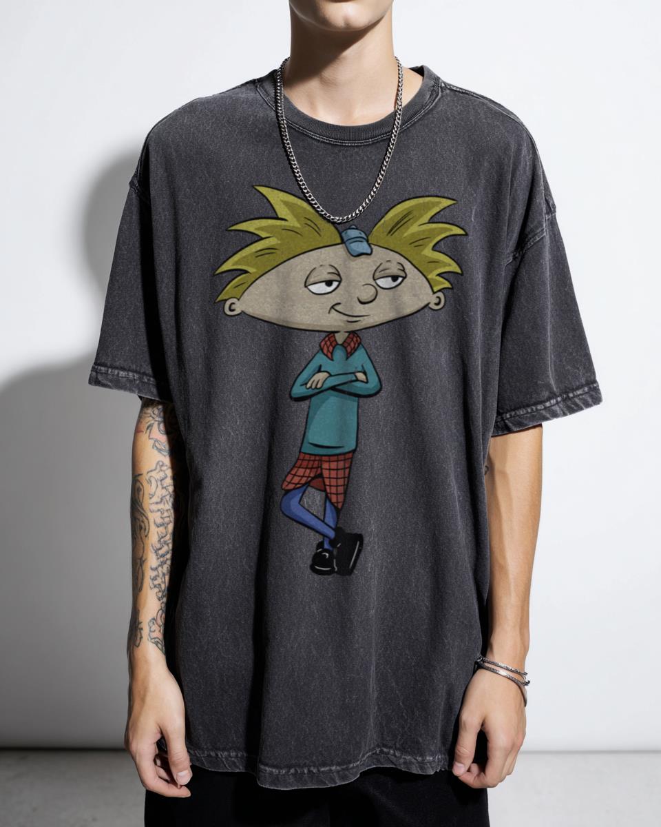 Cute Hey Arnold! Cast T-Shirt - Helga & Arnold Nickelodeon Fan Gift
