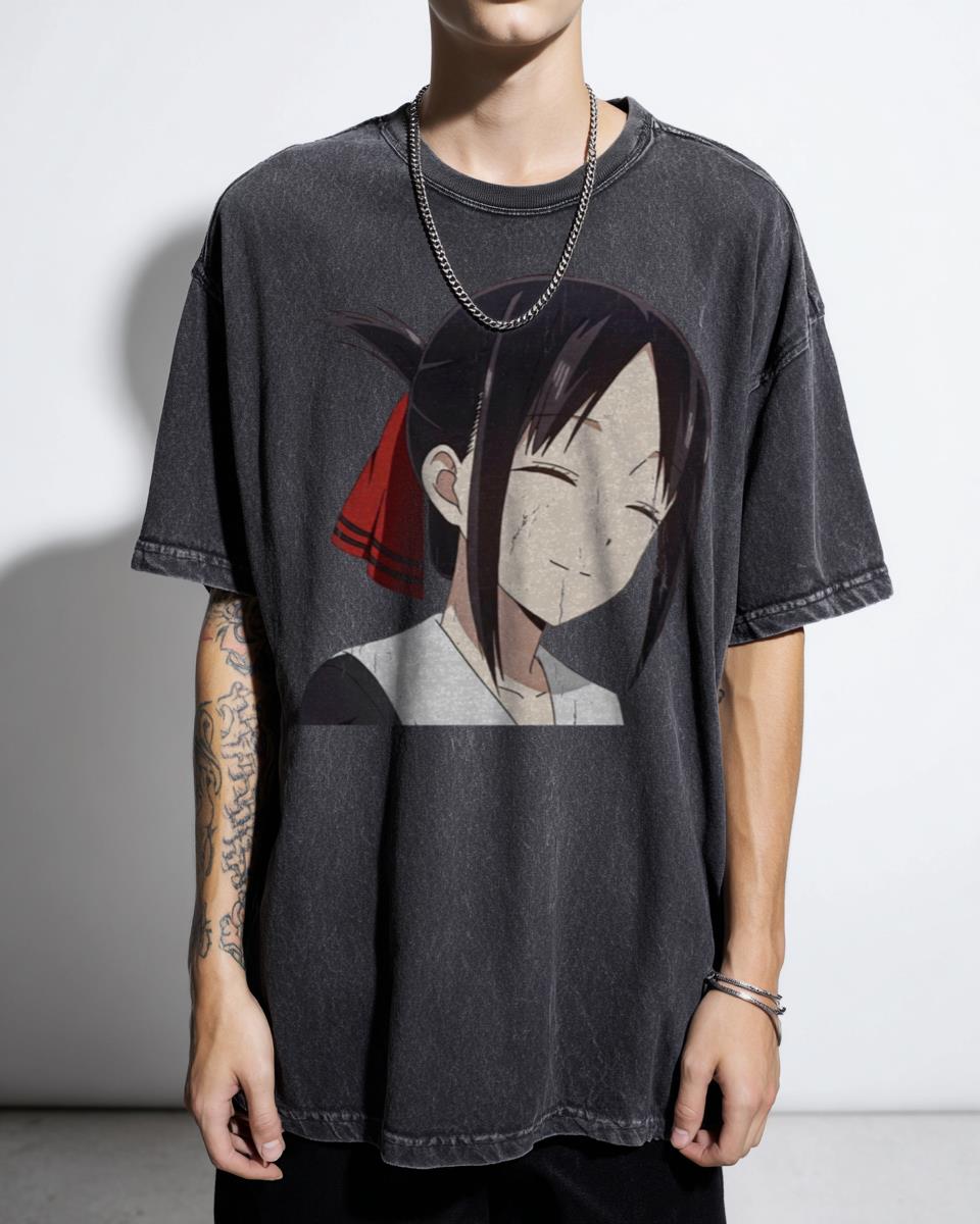 Cute Kaguya Shinomiya Smiling Kawaii Anime T-Shirt - Kaguya-sama Love is War Fan Art