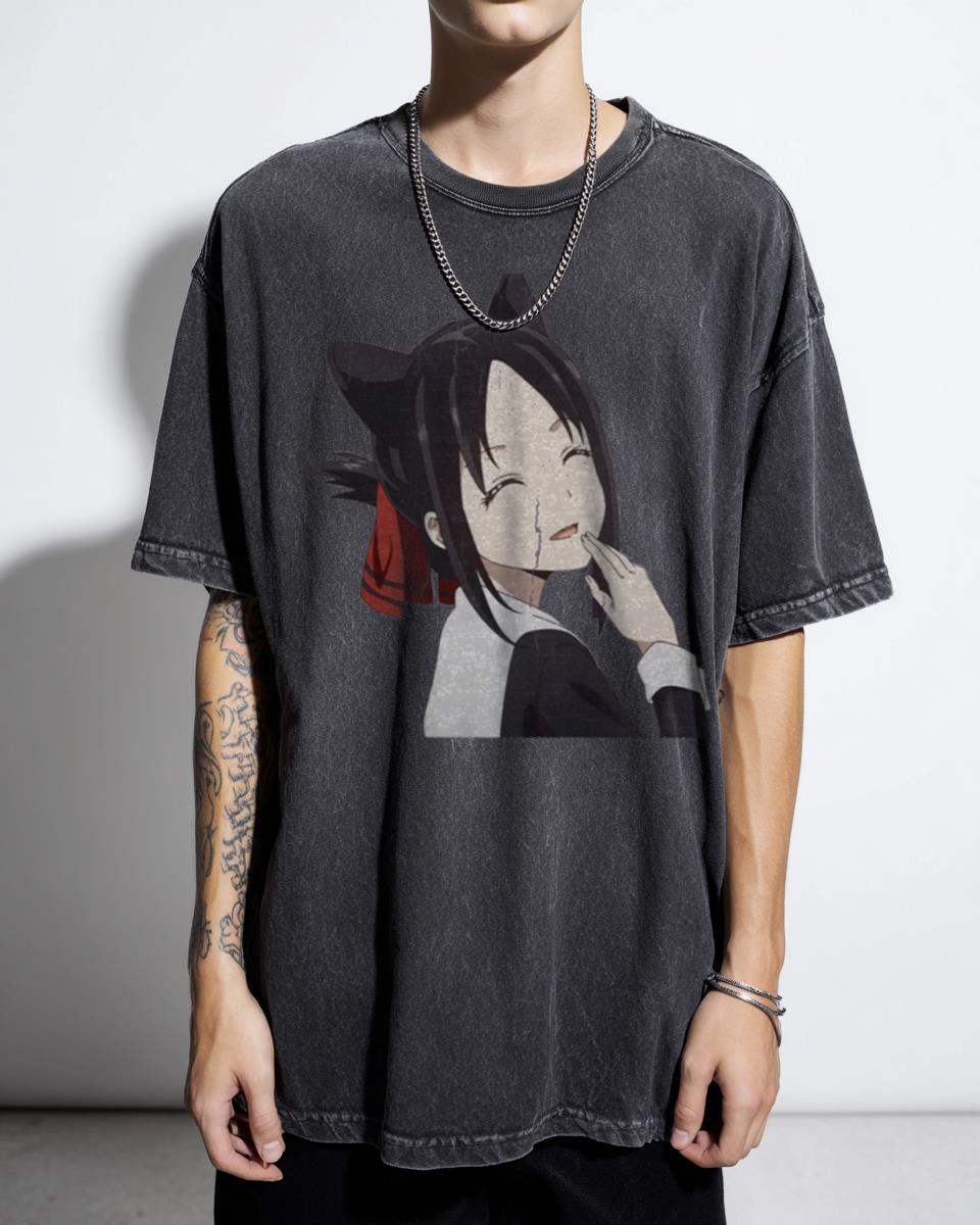 Cute Kaguya Shinomiya Smiling Love Is War Anime T-Shirt - Kawaii Manga Waifu Fan