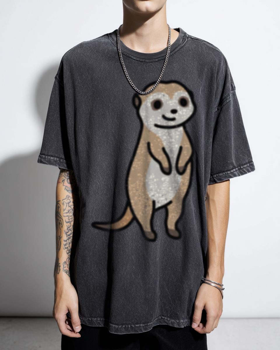 Cute Kawaii Anime Meerkat T-Shirt - Animal Lover & Nature Fan Unisex