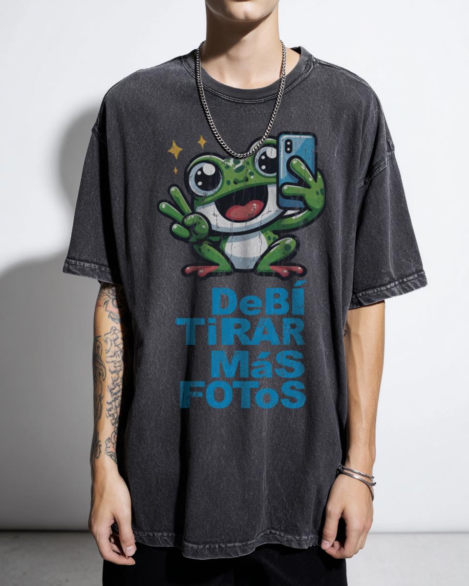 Cute Kawaii Frog Selfie T-Shirt - Lit Vibes Viral Humor Dtmf