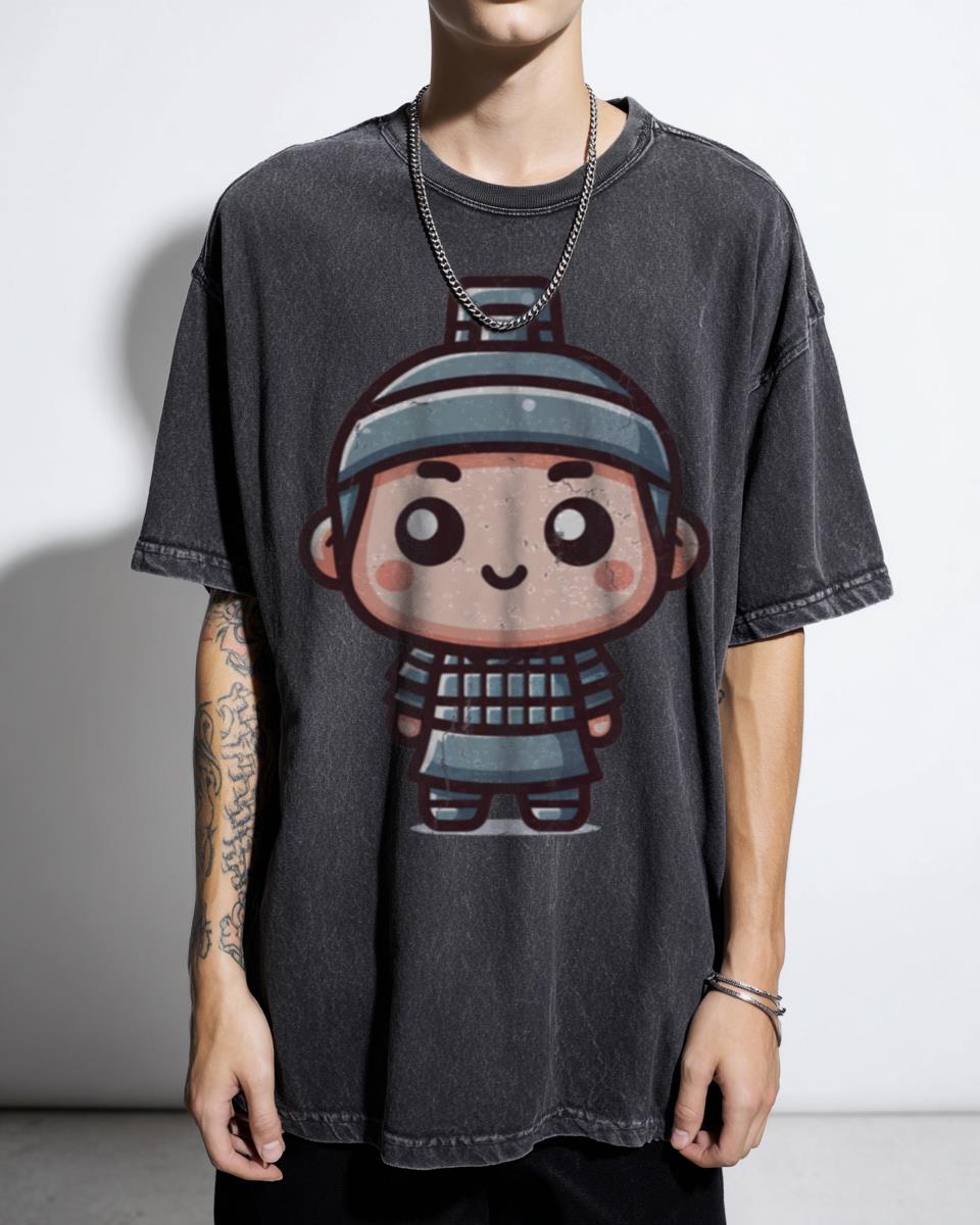 Cute Kawaii Terracotta Warrior T-Shirt - Chinese History Art of War Tee