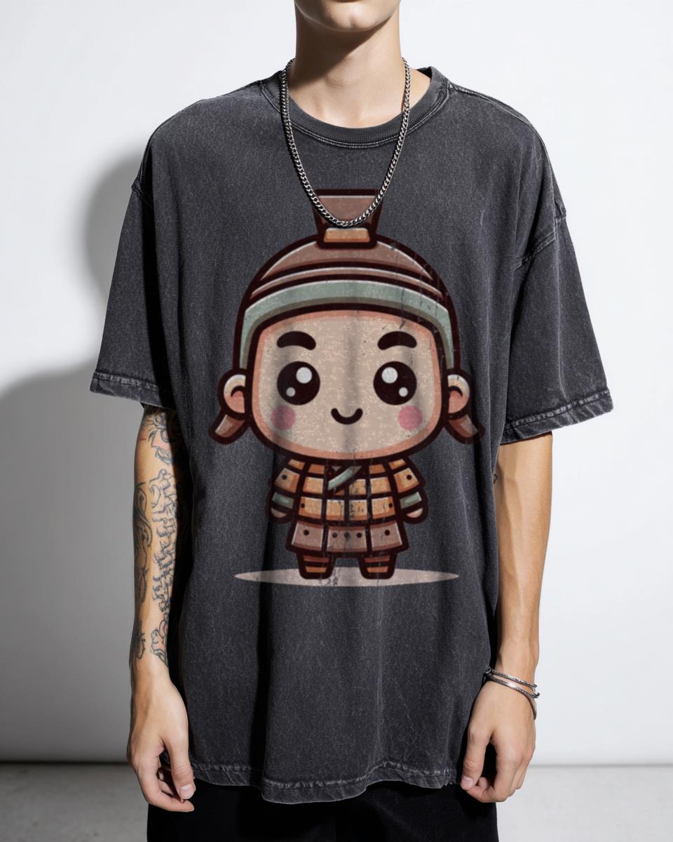 Cute Kawaii Terracotta Warrior T-Shirt - Chinese History Art of War Tee