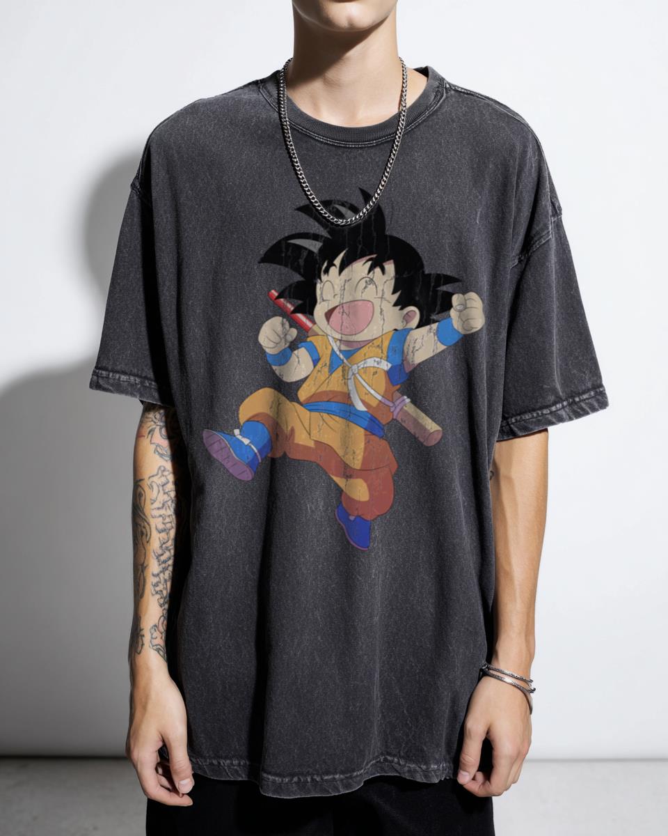 Cute Kid Goku Dragon Ball Daima Anime T-Shirt - Happy Shonen Manga Fan Unisex