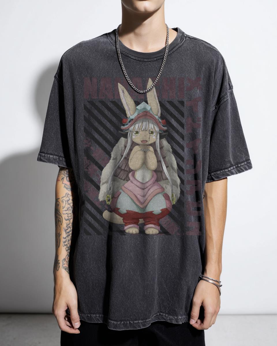 Cute Nanachi Made in Abyss Anime T-Shirt - Japanese Manga Fan Reg Riko Waifu Tee Unisex