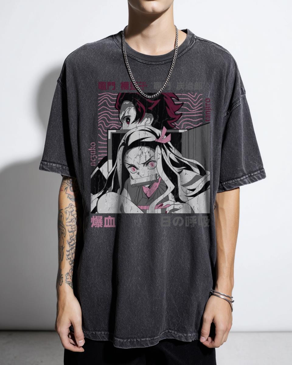 Cute Nezuko Kamado Demon Slayer Anime T-Shirt - Kimetsu No Yaiba Fan Apparel
