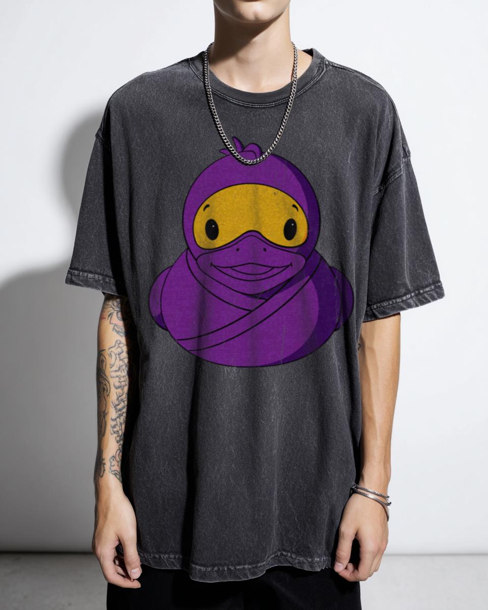 Cute Ninja Rubber Duck T-Shirt - Japanese Warrior Ducky Gift