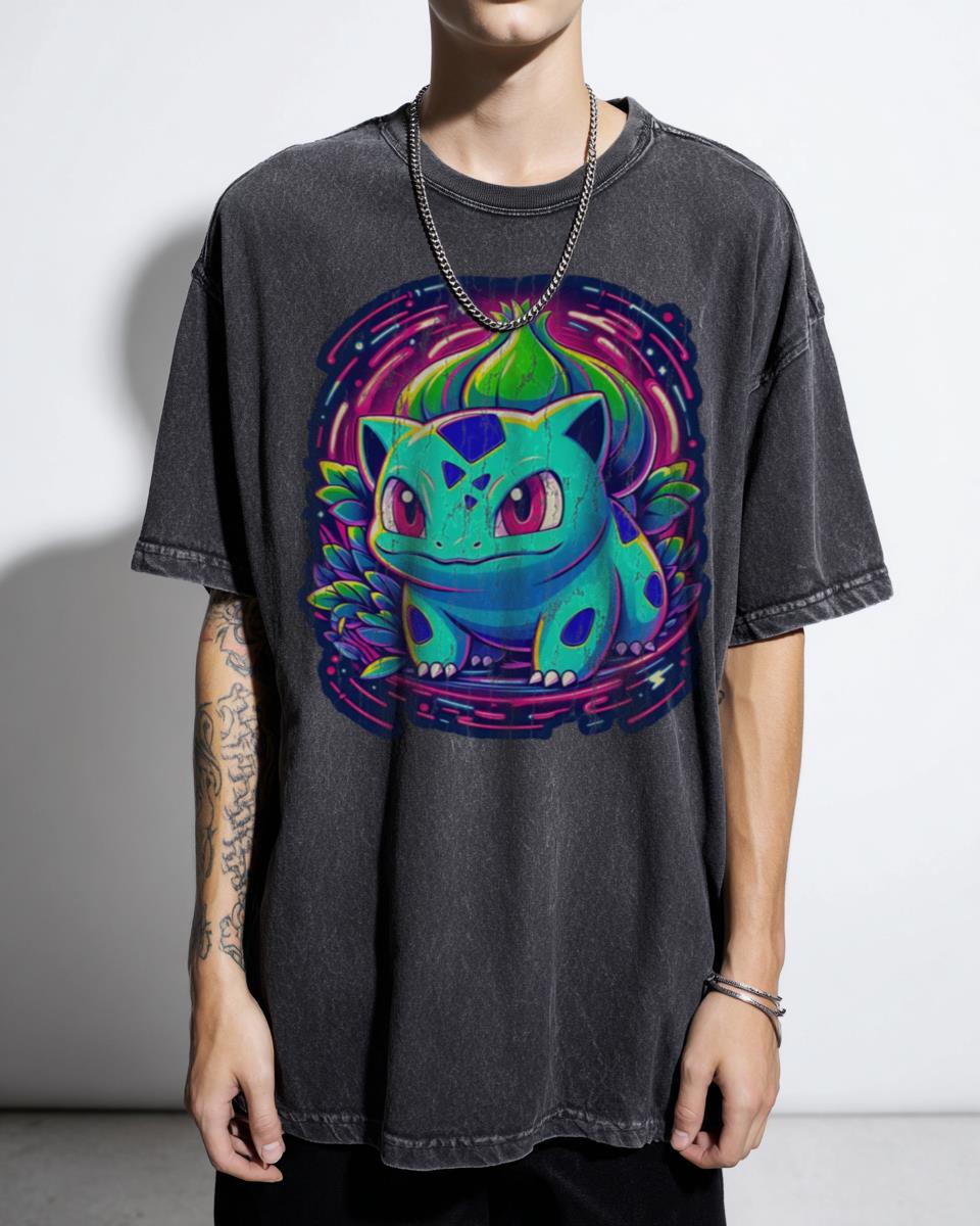 Cute Pokemon Sweet Scent Grass Type T-Shirt - Pikachu Mewtwo Fan Art