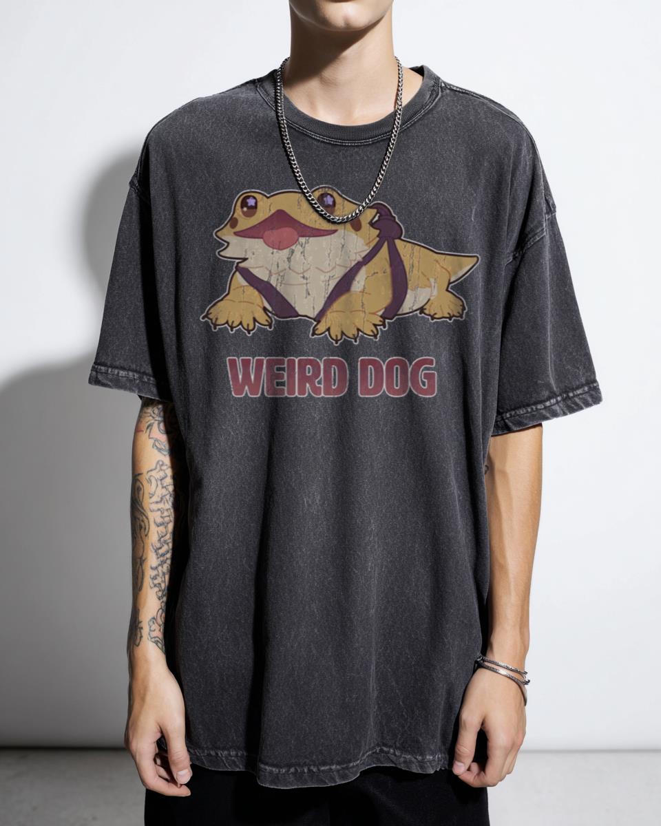 Cute 'Weird Dog' Bearded Dragon Lizard T-Shirt - Reptile Lover Pet Owner Unisex