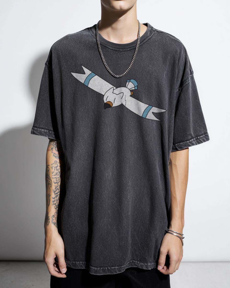 Cute Wingull Pokemon Water Bird T-Shirt - Flying Type Trainer Gift Unisex