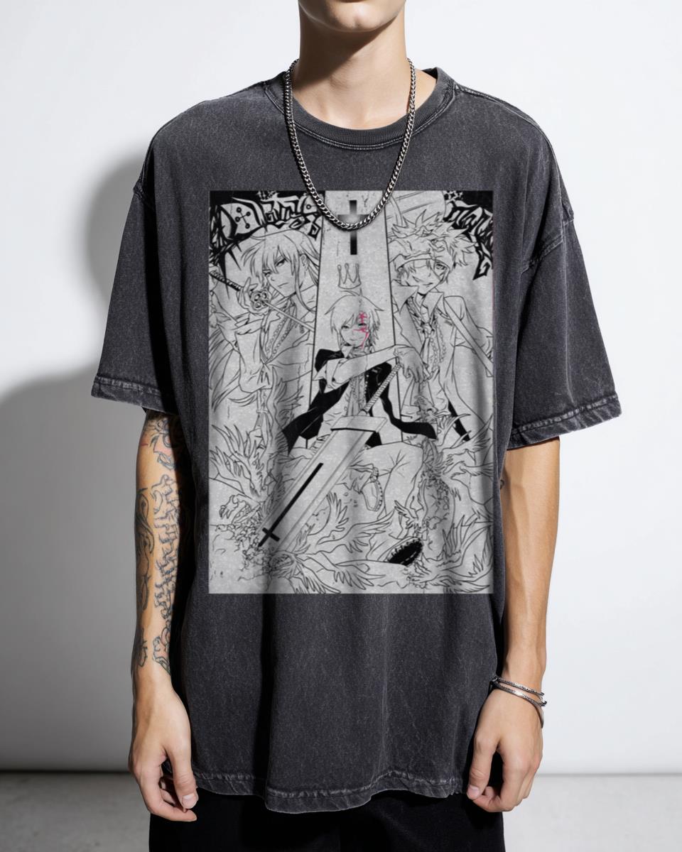 D.Gray-man Anime Manga T-Shirt - Allen Walker & Exorcists Fan Apparel