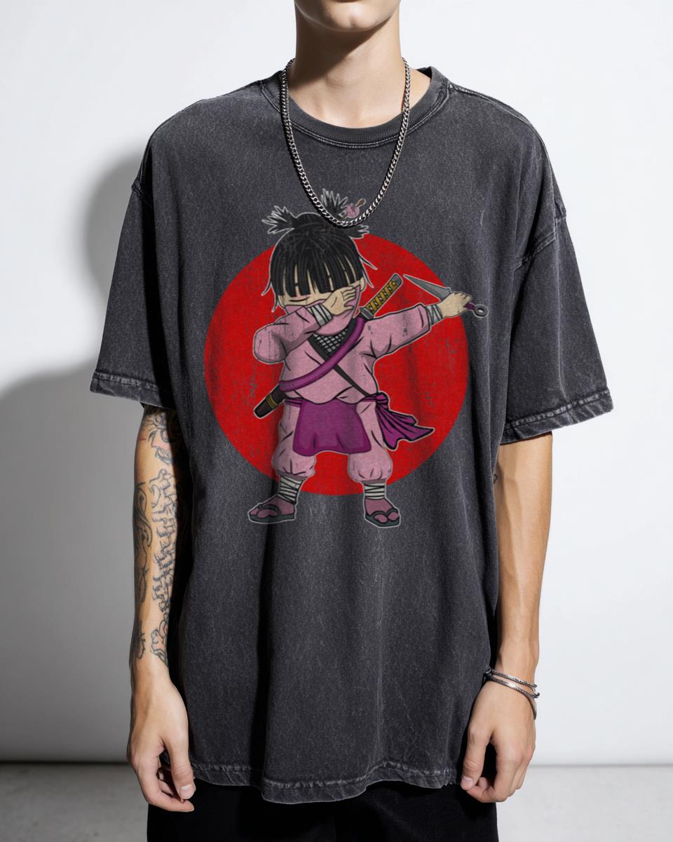 Dabbing Ninja Girl Martial Arts T-Shirt - Cool Japanese Assassin