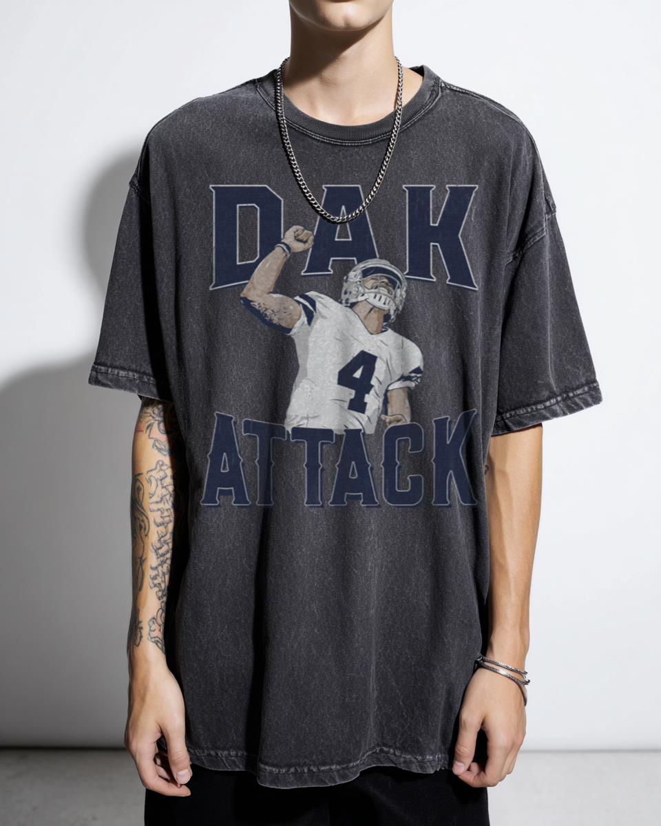 Dallas Cowboys Dak Attack Football T-Shirt - NFL Fan Texas Unisex