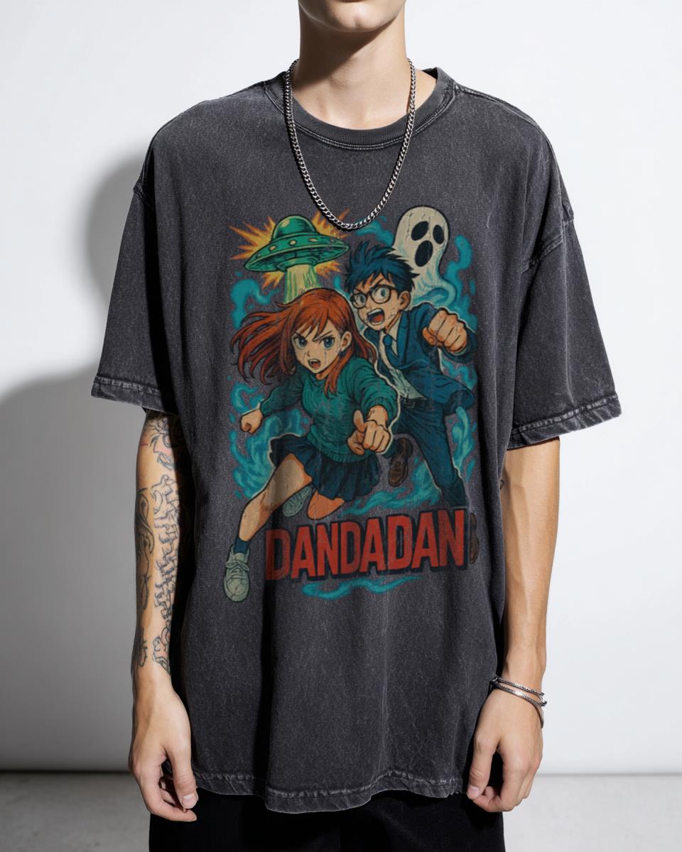 Dandadan Anime Manga T-Shirt | Okarun Momo Ayase Shonen Tee