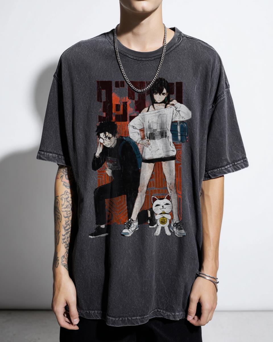 Dandadan Momo & Okarun Manga Panel T-Shirt - Shonen Anime Japan Style